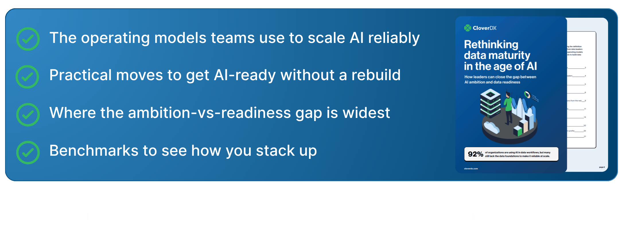 Rethinking data maturity in the age of AI: Data Report 2026