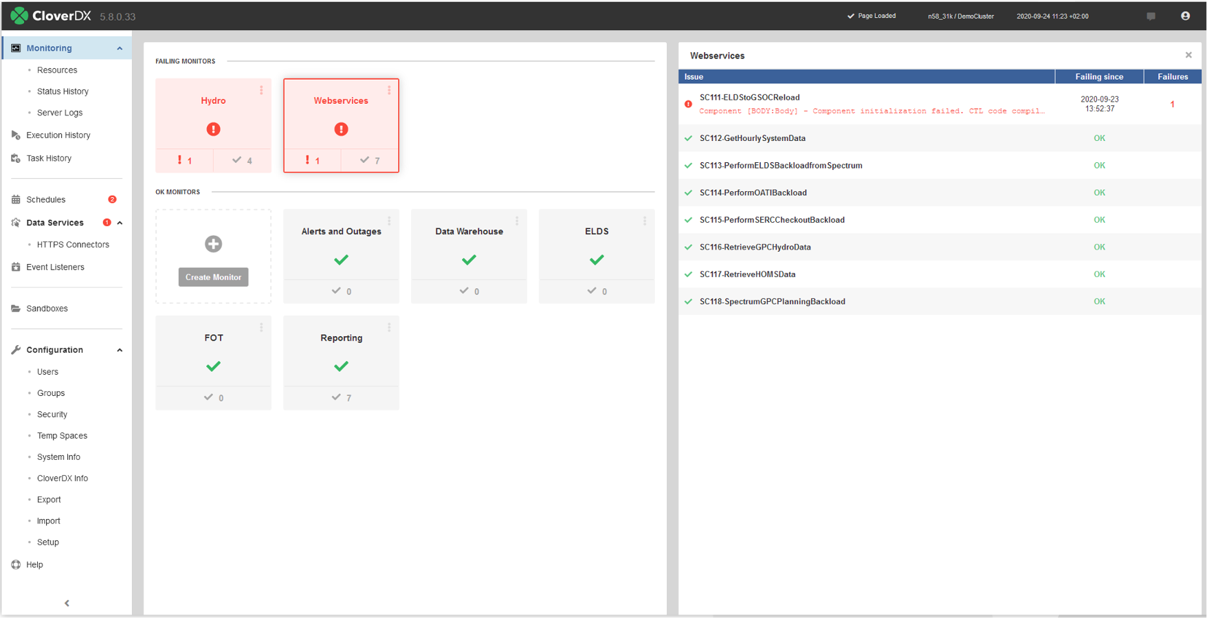 CloverDX Operations Dashboard