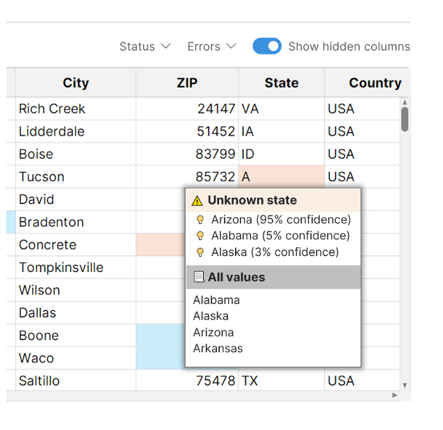 data manager - correction suggestions-crop