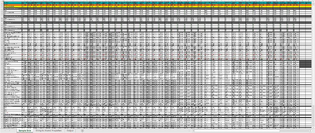 a huge detailed spreadsheet of insurance plans