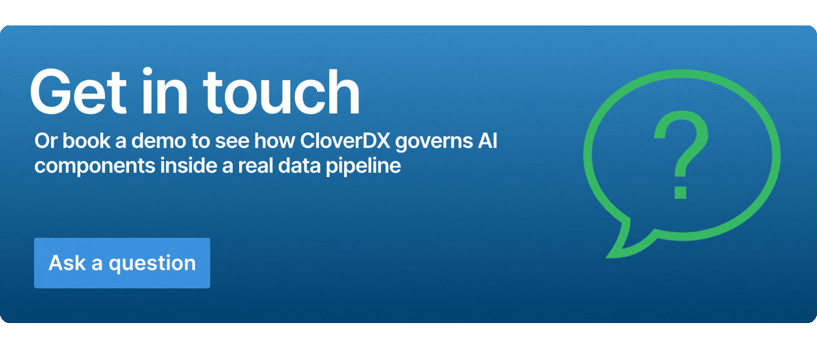 Get in touch with CloverDX or Book a Demo