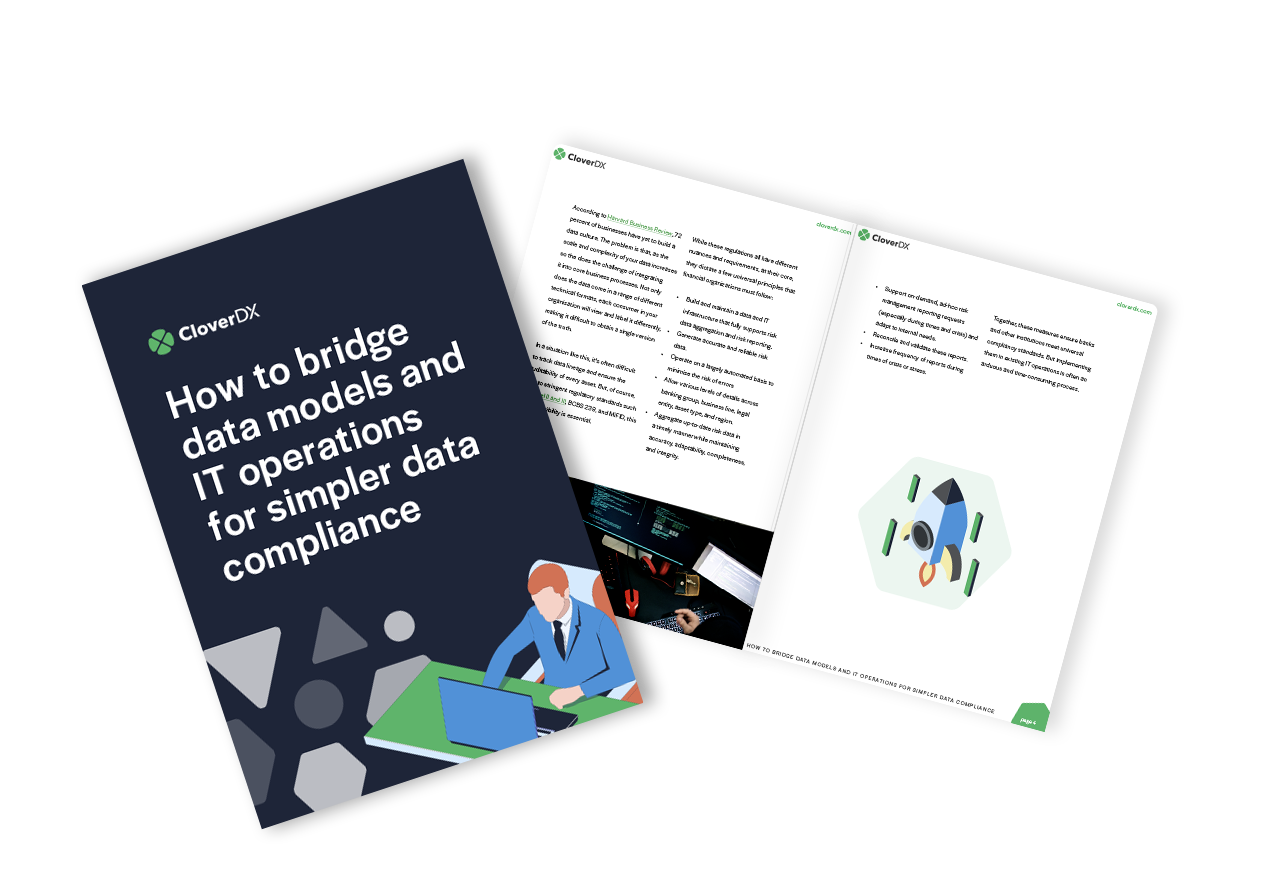 How to bridge the gap between data models and IT operations ebook cover 