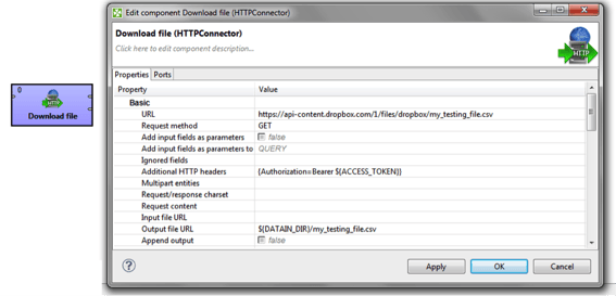 Using Dropbox Core API with CloverDX