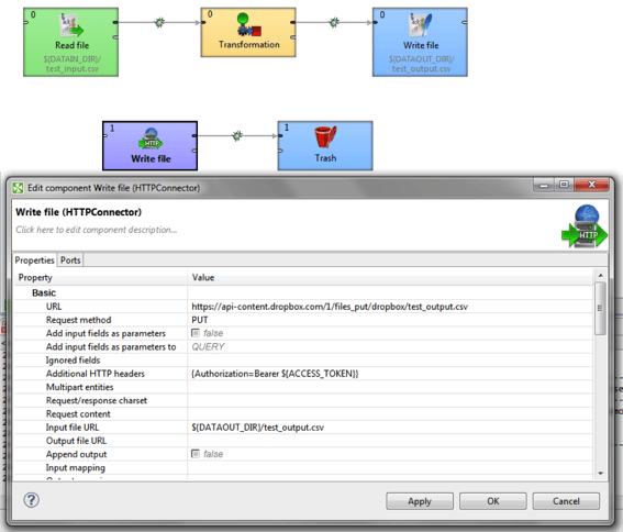 Using Dropbox Core API with CloverDX