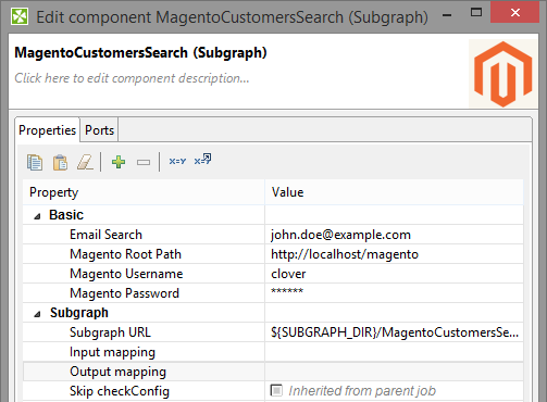 Setting up subgraph for Magento API