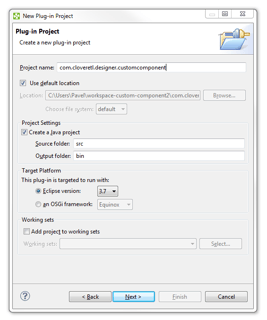 Creating Custom Component in CloverDX Step By Step: Create Plugin project B