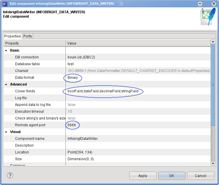 Writing to Infobright Database