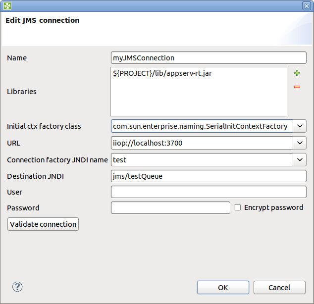 Connecting to JMS Queue on Glassfish v2 with CloverDX