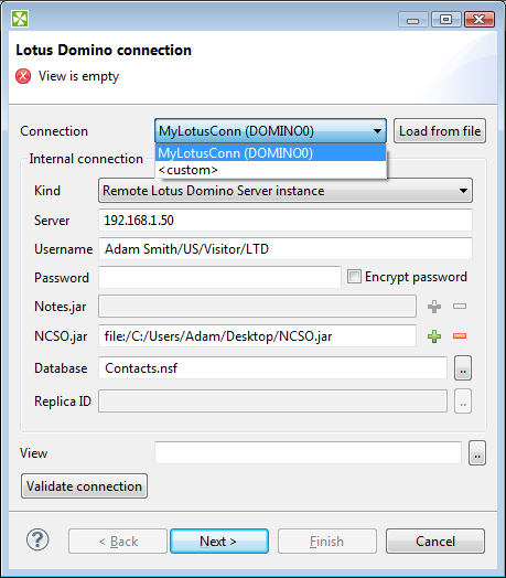 Lotus Notes Integration - export or exchange data easily
