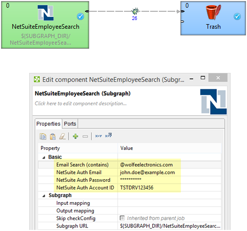 Subgraph as a connector for getting data from NetSuite
