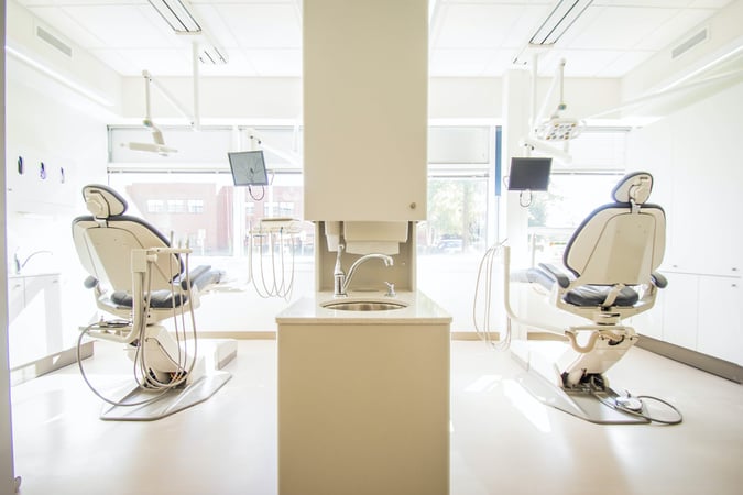 two dentist chairs 