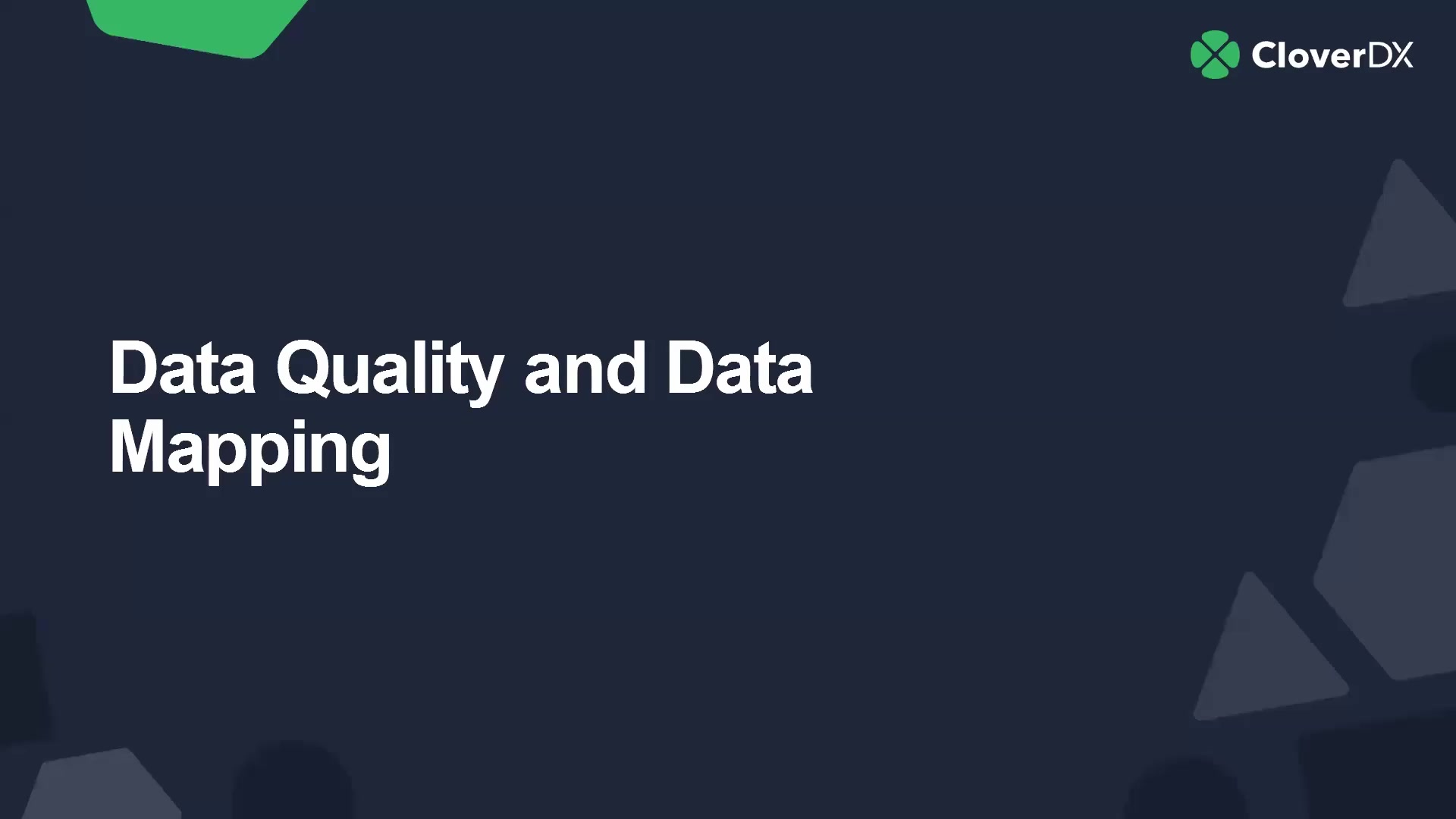Thumbnail: Data Quality and Mapping